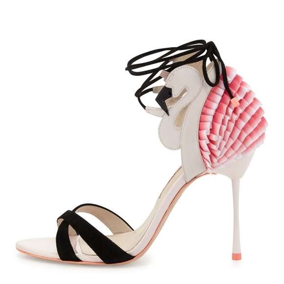 😍[FOUND]😍 Sophia Webster Flamingo Frill Heels - Picture 2 of 2